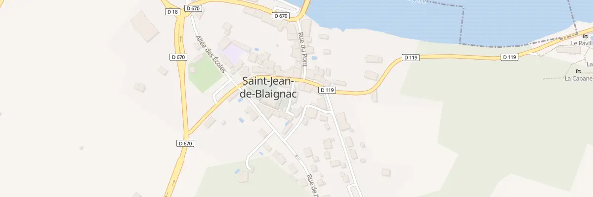 Plan du 1 Le Bourg à Saint-Jean-de-Blaignac
