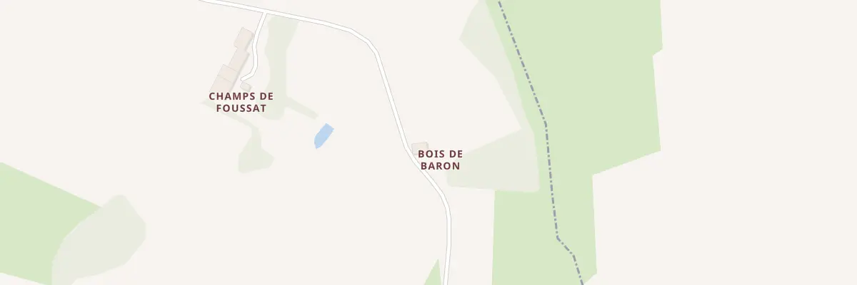 Plan du 1 Bois de Baron à Gornac