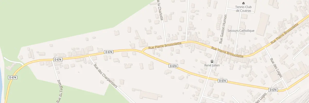 Plan du 28 Rue Pierre Brossolette à Coutras