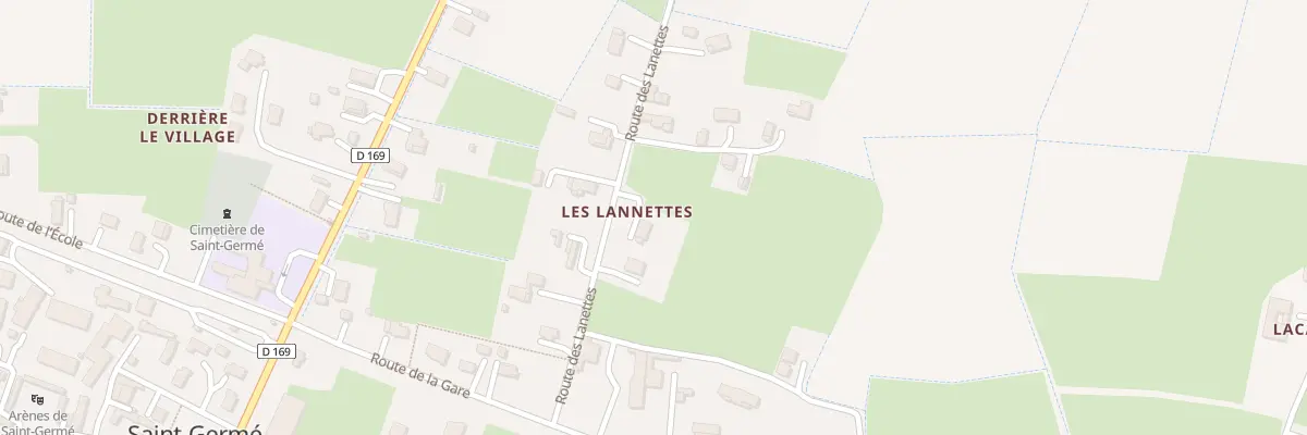 Plan du 184 Rte des Lannettes à Saint-Germé