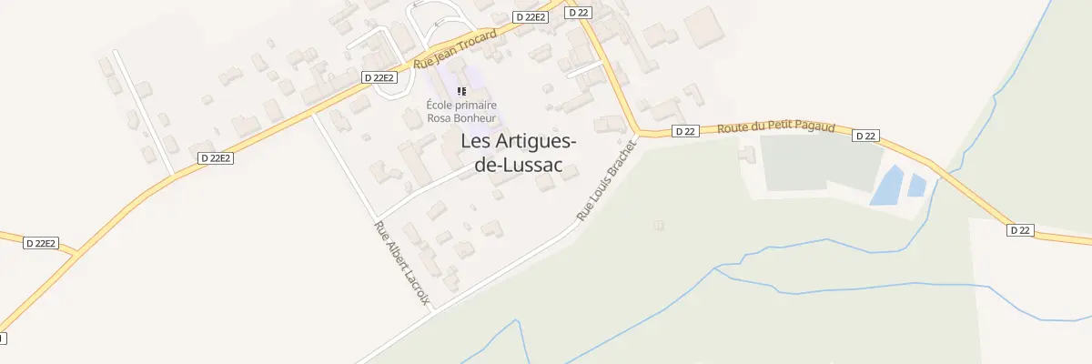 Plan du 156B Le Bourg aux Artigues-de-Lussac