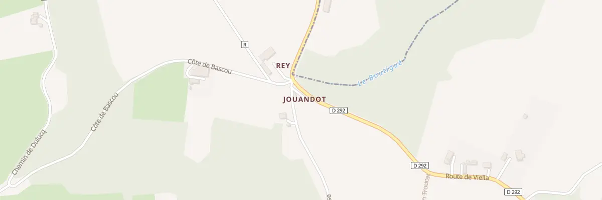 Plan du 1 Che de l’Église à Aubous