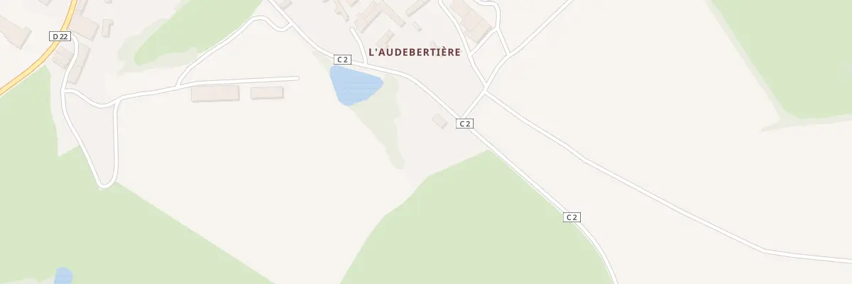 Plan du 2 L’Audebertière à Saurais