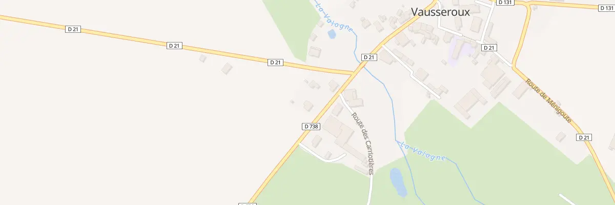 Plan du 14 Rte de Vautebis à Vausseroux