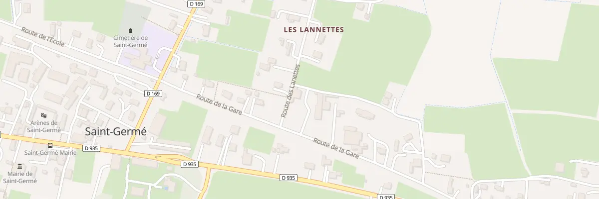 Plan du 265 Rte de la Gare à Saint-Germé