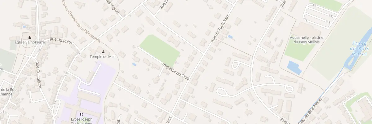 Plan du 31 Rue du Tapis Vert à Melle