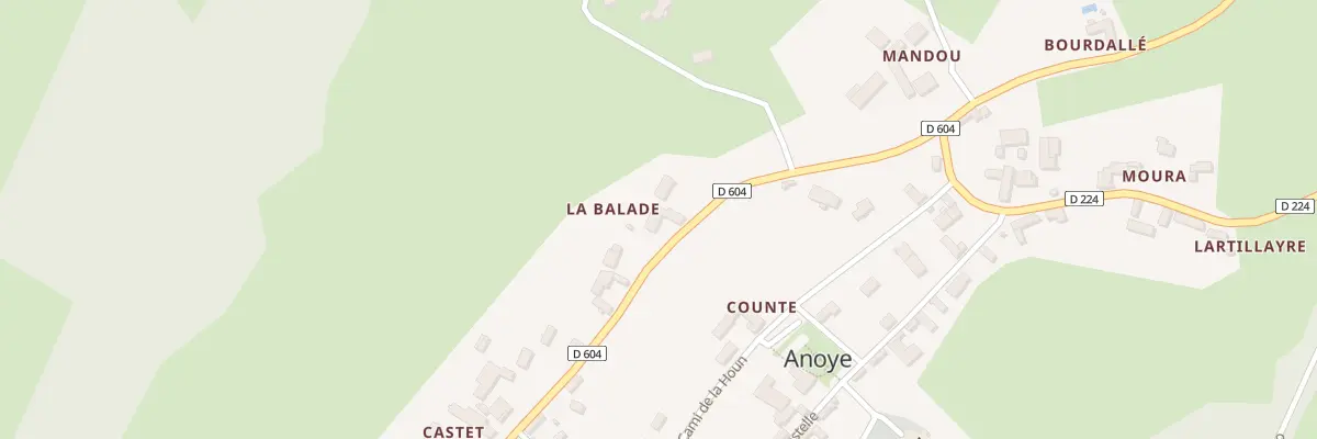 Plan du 6 Rte du Vic Bilh à Anoye