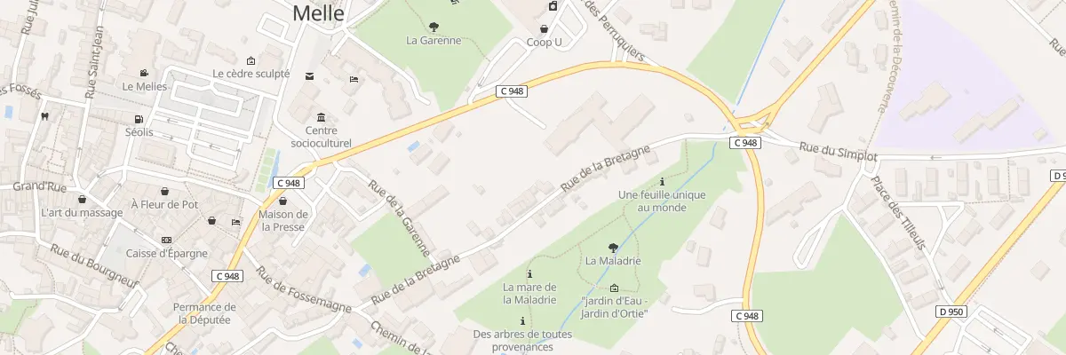 Plan du 15 Rue de Bretagne à Melle
