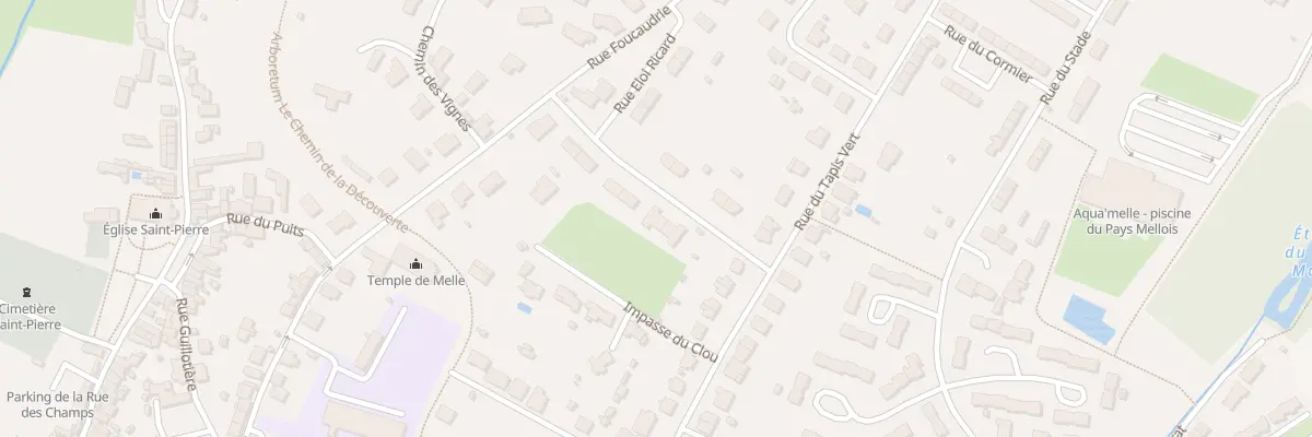 Plan du 14 Rue Eloi Ricard à Melle