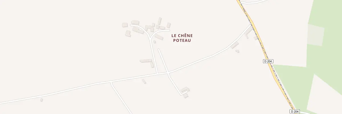 Plan du 2 Chêne Poteau à Gesvres