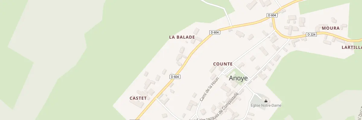 Plan du 10 Rte du Vic Bilh à Anoye