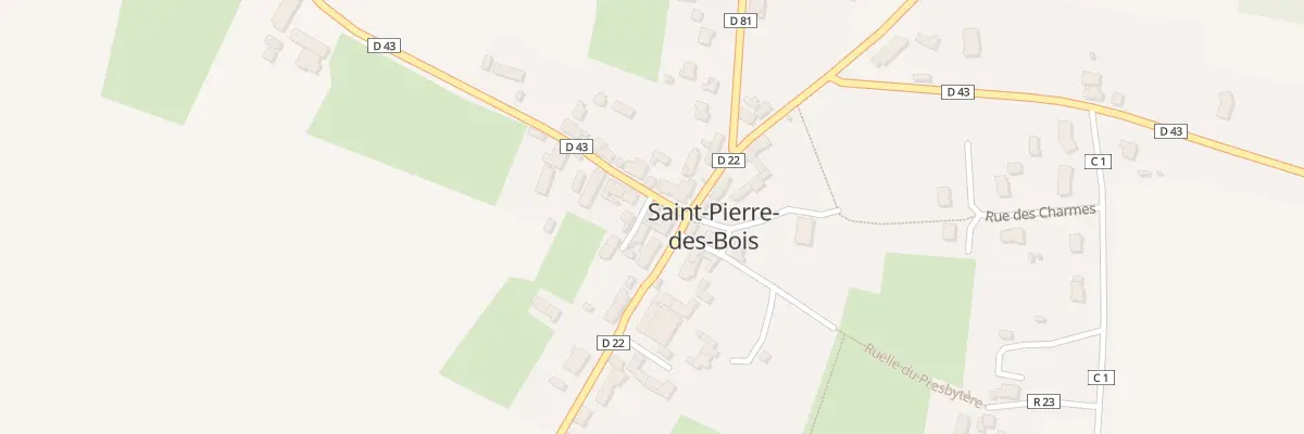 Plan du 1 Rue de l’Eglise à Saint-Pierre-des-Bois