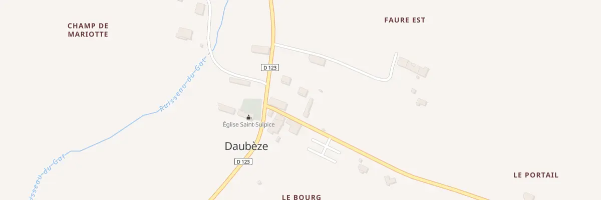 Plan du 4B Le Bourg à Daubèze
