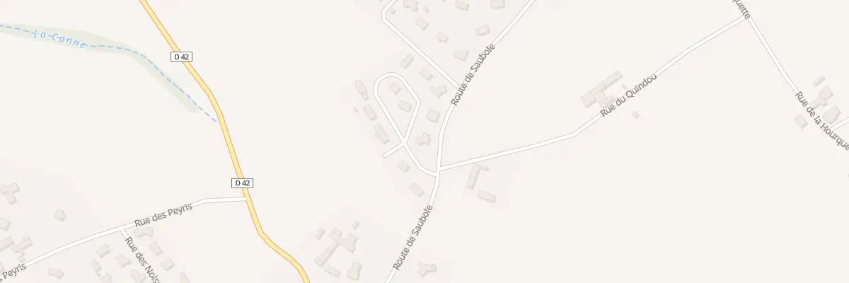 Plan du 3 Lot Couloume à Eslourenties-Daban