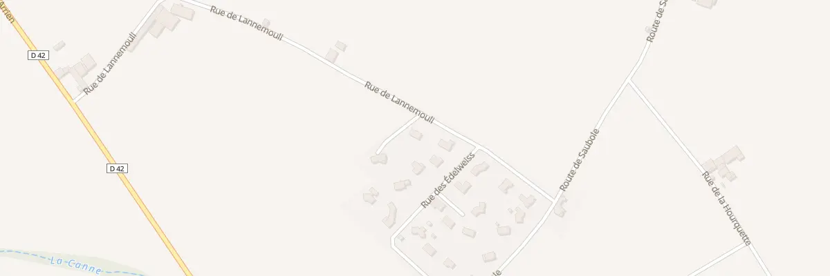 Plan du 548 Rue de Lannemouli à Eslourenties-Daban