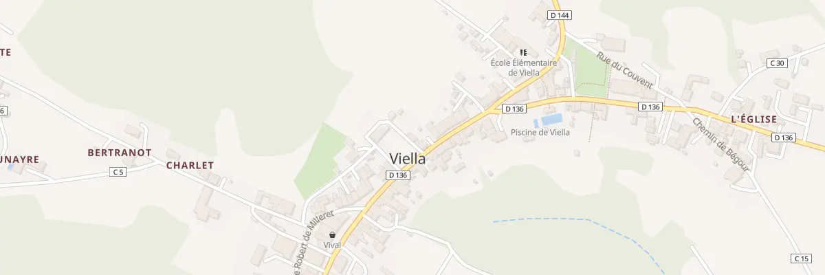Plan du 1 Pl des Arènes à Viella