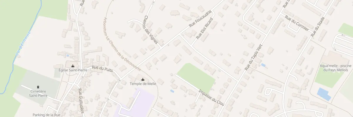Plan du 14 Rue Foucauderie à Melle
