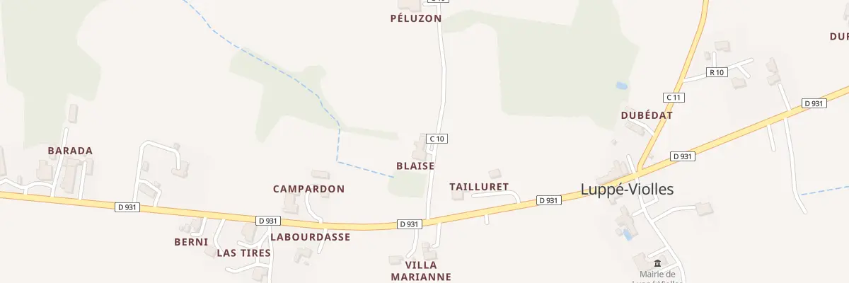 Plan du 85 Imp Cap de Lalanne à Luppé-Violles