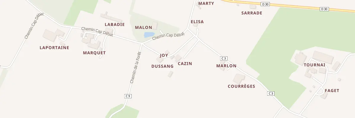 Plan du 5015 A Cazin à Maupas