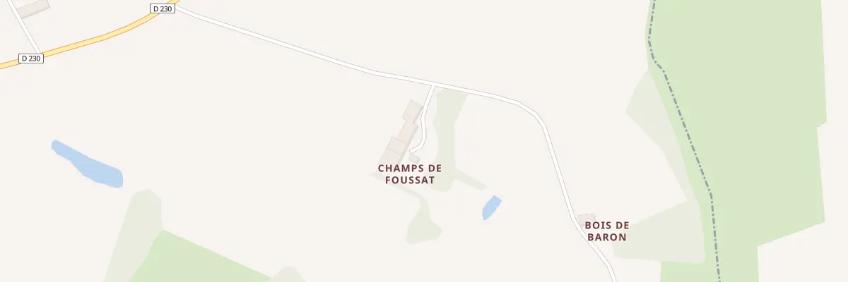 Plan du 1 Champ du Foussat à Gornac