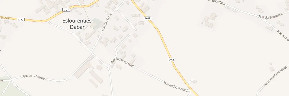Plan du 2 Rue du Pic du Midi à Eslourenties-Daban