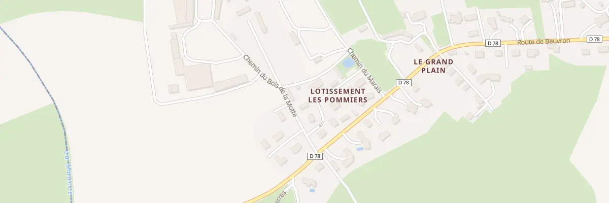 Plan du 1 Che du Bois de la Motte à Saint-Pierre-du-Jonquet