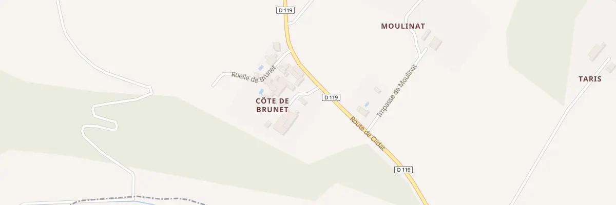 Plan du 5 Cote de Brunet à Rauzan