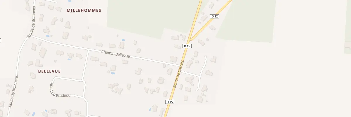 Plan du 42 Rte de Castets à Auros