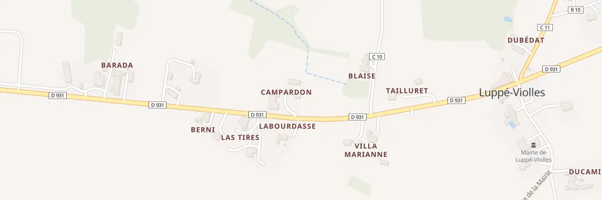 Plan du 5027 Peluzon à Luppé-Violles