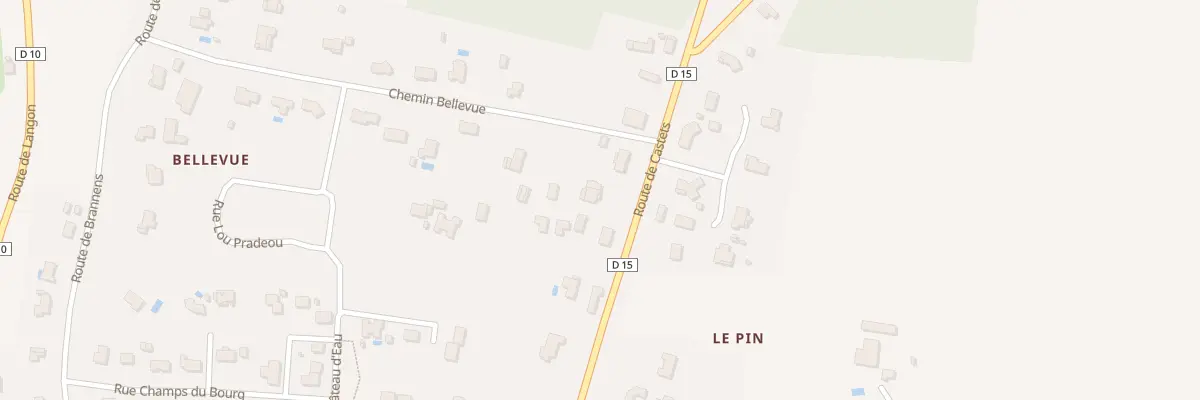 Plan du 10 Mondet à Auros