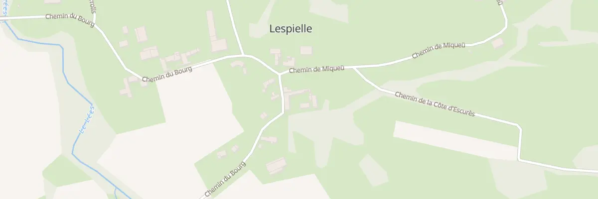 Plan du 12 Che du Bourg à Lespielle
