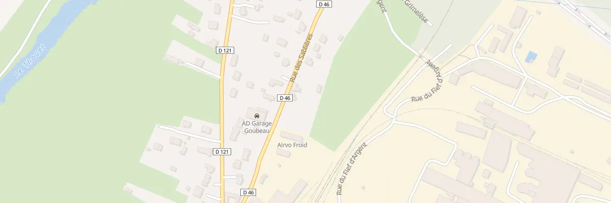 Plan du 44 Rue des Sablières à Airvault