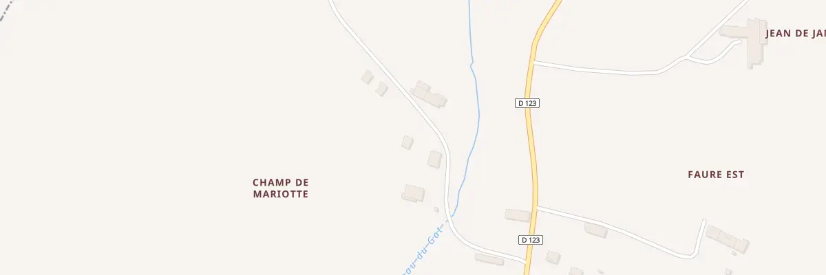 Plan du 3 Champ de Mariotte à Daubèze