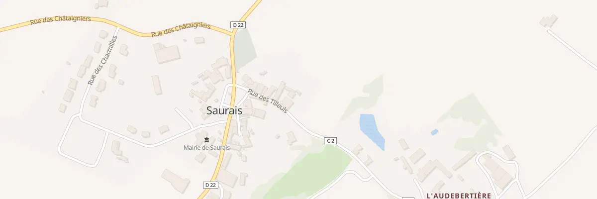 Plan du 13 Rue des Tilleuls à Saurais