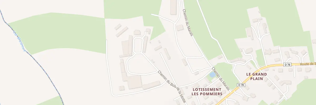 Plan du 3 Che du Bois de la Motte à Saint-Pierre-du-Jonquet