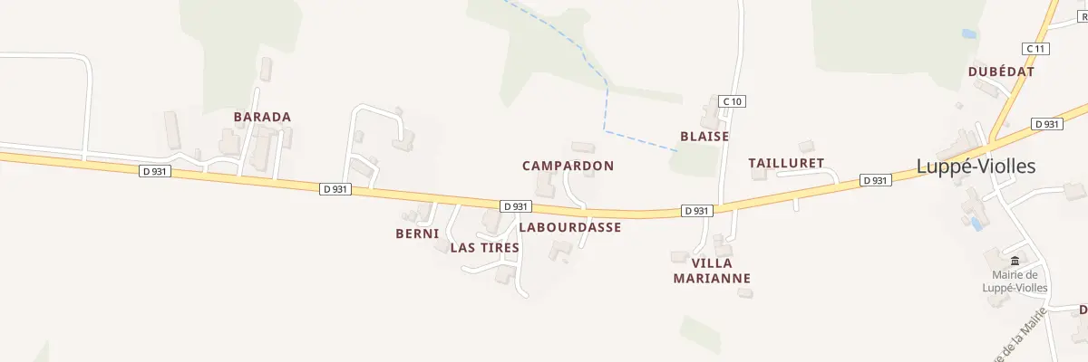 Plan du 5028 Campardon à Luppé-Violles