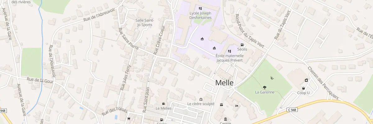 Plan du 14 Rue des Huileries à Melle