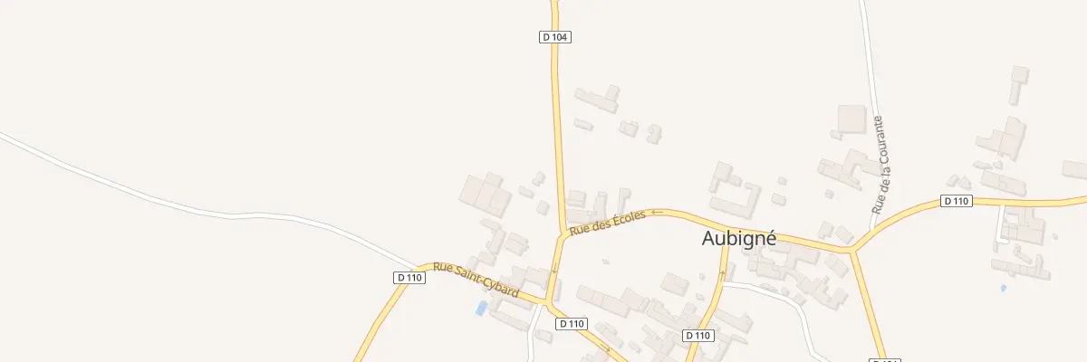 Plan du 2 Rue du Couchant le Bourg à Aubigné
