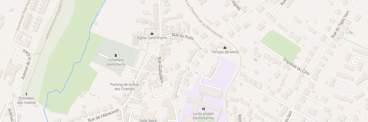 Plan du 17 Rue Foucauderie à Melle