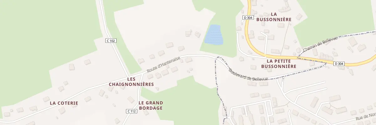 Plan du 38 Rte d’Hantenaise au Grez