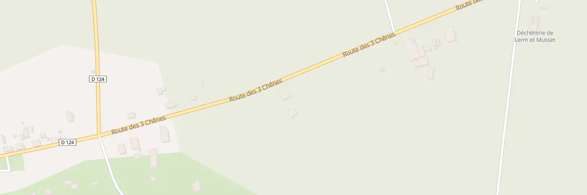 Plan du 362 Rte des 3 Chênes à Lerm-et-Musset