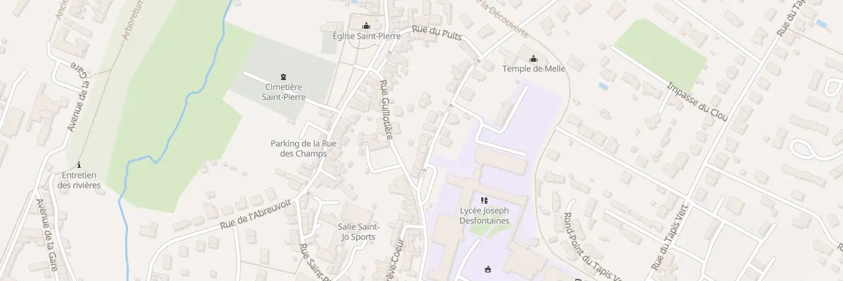 Plan du 9 Rue Foucauderie à Melle