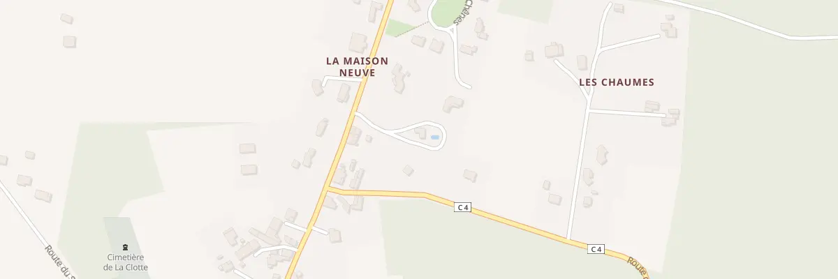 Plan du 40 Rte du Bourg à La Clotte