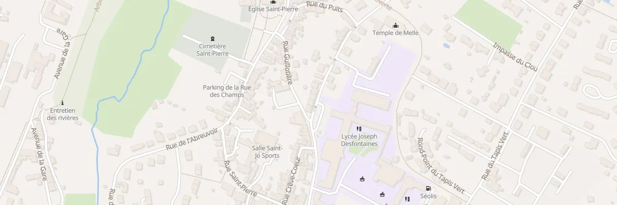 Plan du 3 Rue Foucauderie à Melle