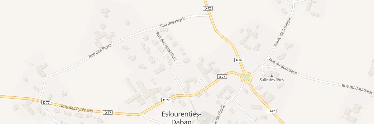 Plan du 9 Rue des Noisetiers à Eslourenties-Daban