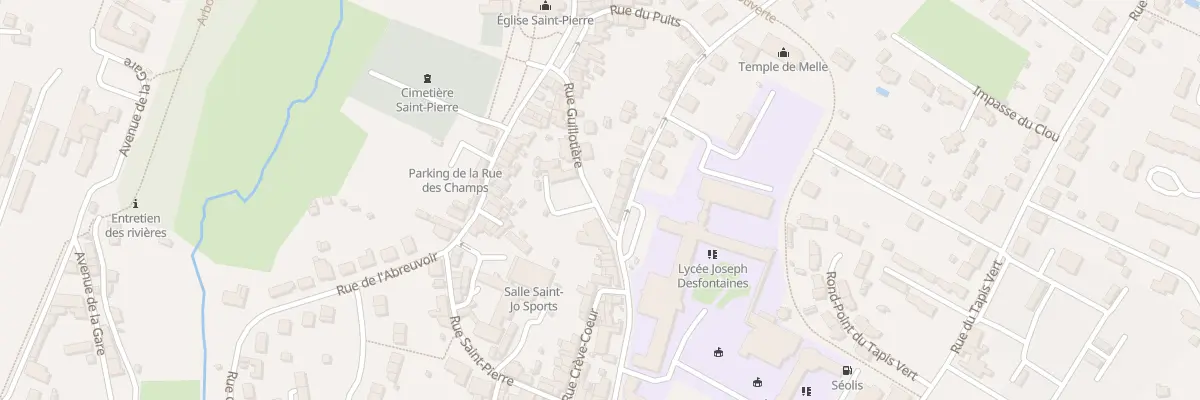 Plan du 1 Rue Foucauderie à Melle