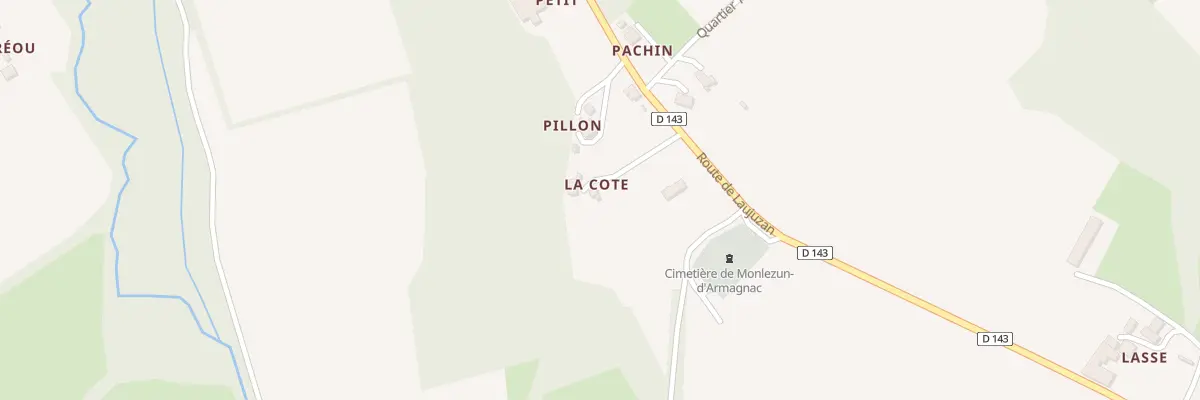 Plan du 5045 La Cote à Monlezun-d’Armagnac