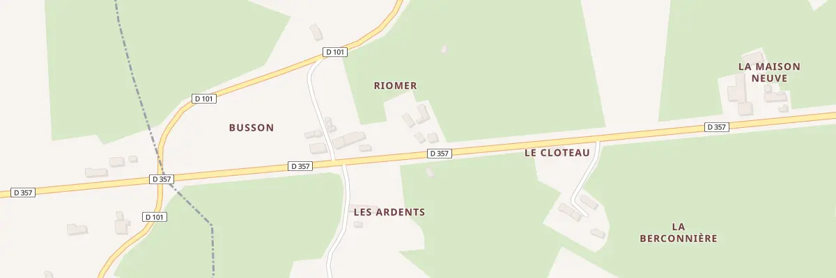 Plan du 2 Riomer à Chassillé
