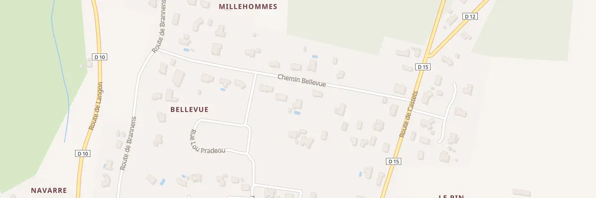 Plan du 15 Che Bellevue à Auros