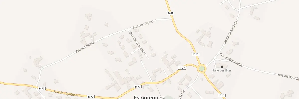 Plan du 7 Rue des Noisetiers à Eslourenties-Daban